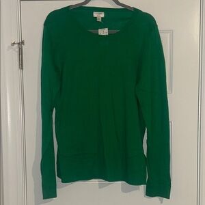 J. Crew Emerald Green Long Sleeve Sweater